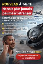 Charger l'image dans la galerie, Écouteurs Bluetooth — Traduction en temps réel dans 75 langues - Shop de Tahiti
